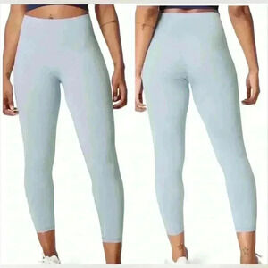 SWEATY BETTY Seamless 7/8 Yoga Leggings Size Small Blue NWT